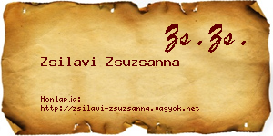 Zsilavi Zsuzsanna névjegykártya